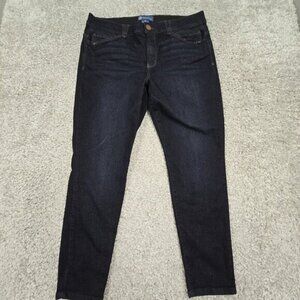 Democracy Jeans Womens 16 Blue Skinny Ab Technology Stretch Dark